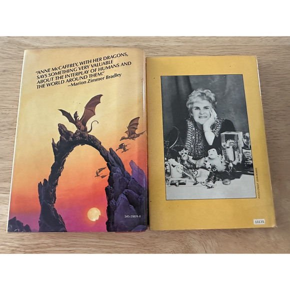 Anne McCaffrey, 2 BKS Moreta DragonLady of Pern & Nerilka's Story HC/BC/DJ/1stEd - Picture 2 of 16